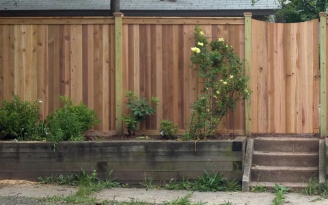 Cedar Capped Board Fence
