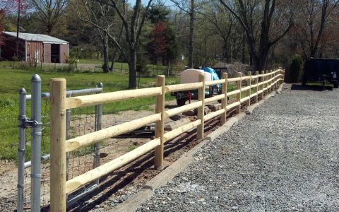 3 Rail Wooden Fence