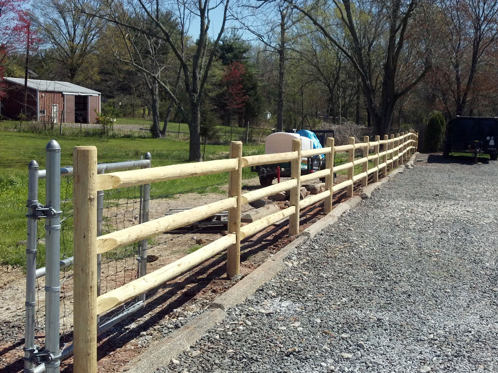 3 Rail Wooden Fence Central Jersey Fence