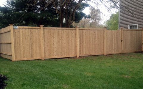 Cedar Fence With 5×5 Posts