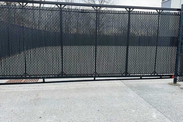 Vinyl Coated Chain Link Cantilever Gate